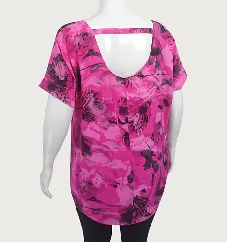 Różowa bluzka damska plus size D11-P140