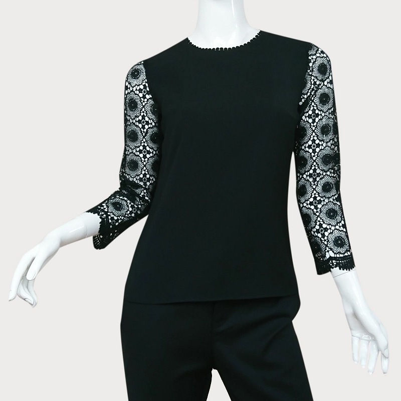 BLUZKA DAMSKA Z KORONKĄ  D11-82