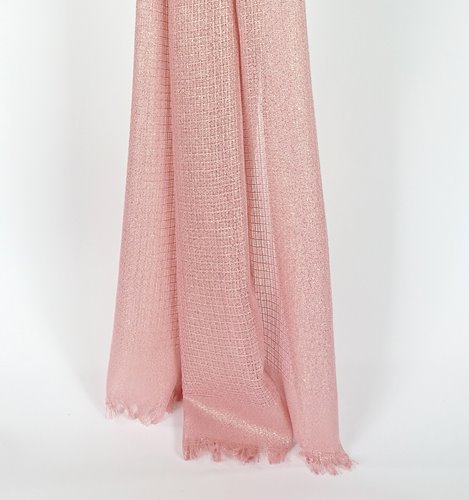 ELEGANCKI SZAL Z ZŁOTĄ NITKĄ D40-4