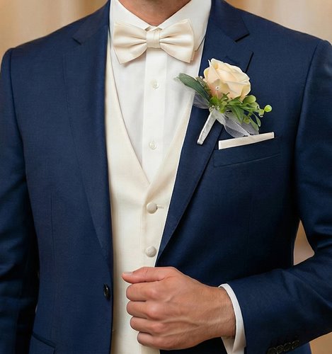 BUTONIERKA ŚLUBNA PEACH ELEGANCE