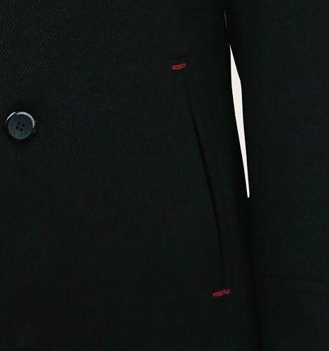 WIZYTOWA CZARNA KURTKA MĘSKA  M20-1