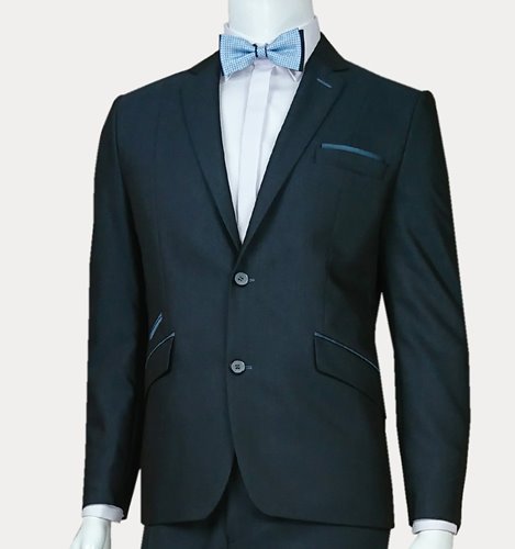 ELEGANCKI GARNITUR GRANATOWY  M1-17