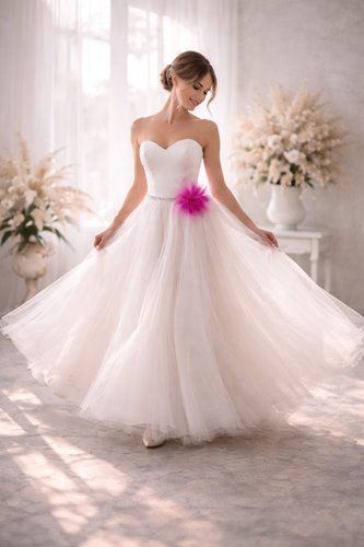 FUKSJOWY AKCENT 2W1 BROSZKA OZDOBA