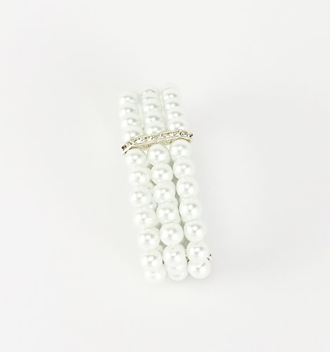 BRANSOLETKA SZTUCZNE PERŁY  D13- 106