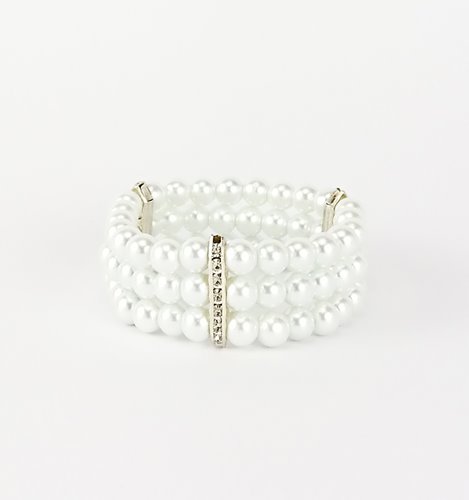 BRANSOLETKA SZTUCZNE PERŁY  D13- 106