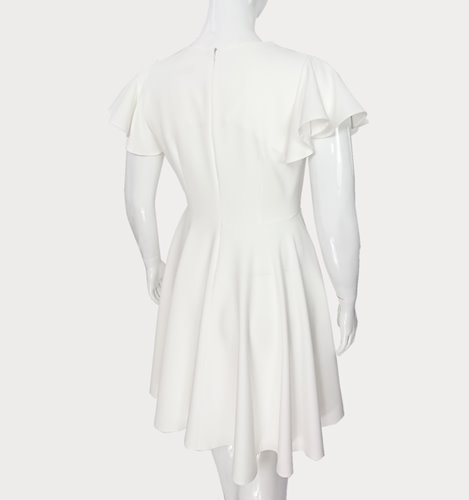 Rozkloszowana sukienka plus size do kolan D2‑P375