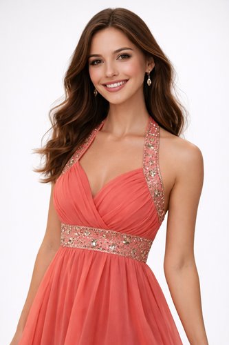 RÓŻOWA ZWIEWNA SUKIENKA  Z WIĄZANIEM