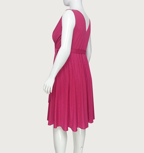 BROKATOWA SUKIENKA Z PASKIEM  D2-298