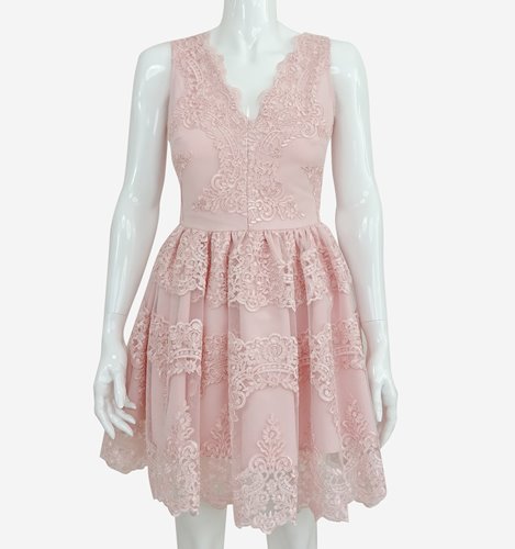 ELEGANCKA KORONKOWA SUKIENKA MINI D2-154