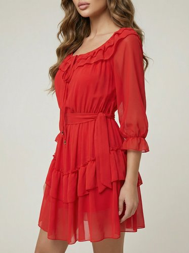 CZERWONA SUKIENKA HISZPANKA