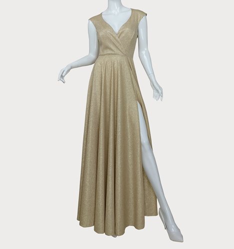 EKSKLUZYWNA   SUKIENKA Z ROZCIĘCIEM  D2-286