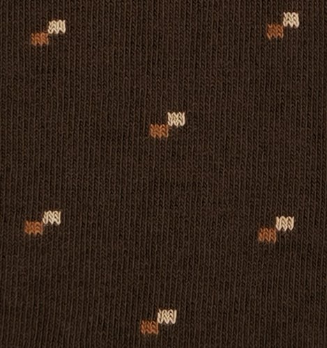 BRĄZOWE SKARPETY MĘSKIE W MIKROWZÓR