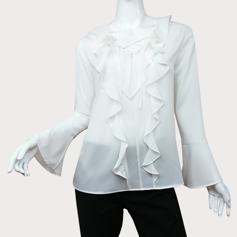 ELEGANCKA  BLUZKA FALBANY D11-26