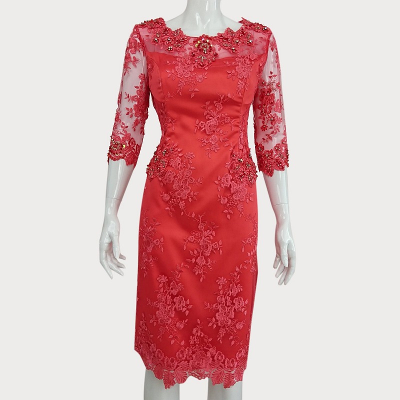 ELEGANCKA SUKIENKA  KORONKOWA Z CYRKONIAMI  D2-67