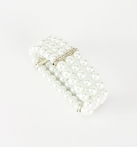 BRANSOLETKA SZTUCZNE PERŁY  D13- 106