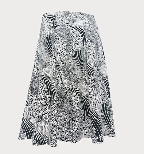 Dzianinowa spódnica plus size o kroju z klinów D16-P38