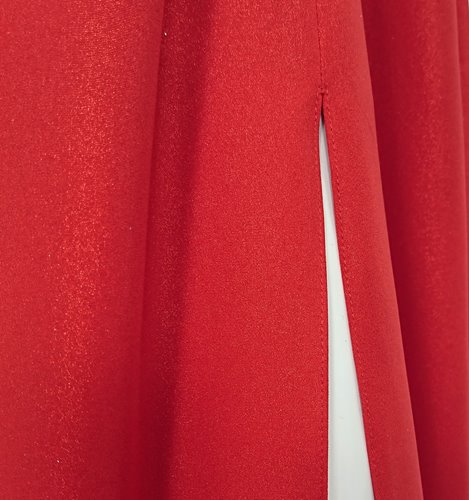 MAXI SUKIENKA Z POŁYSKIEM I PASKIEM  D2-392