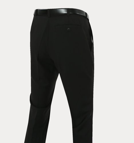 CZARNE  GŁADKIE SPODNIE SLIM NA KANT  SLIM M4-13