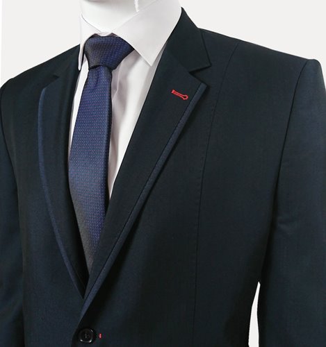 GRANATOWY GARNITUR Z LAMÓWKĄ  M1-7