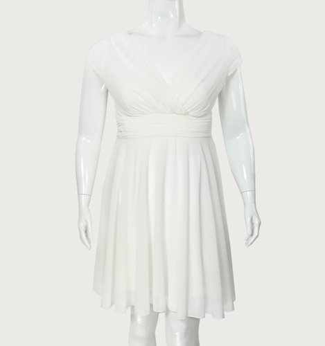 Zwiewna elegancka sukienka plus size D2‑P377