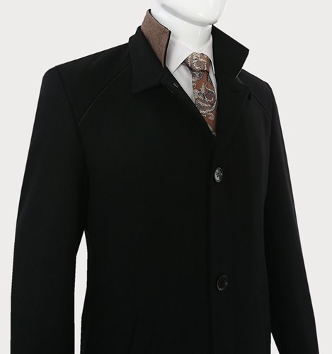 ELEGANCKA CZARNA KURTKA MĘSKA  M20-8