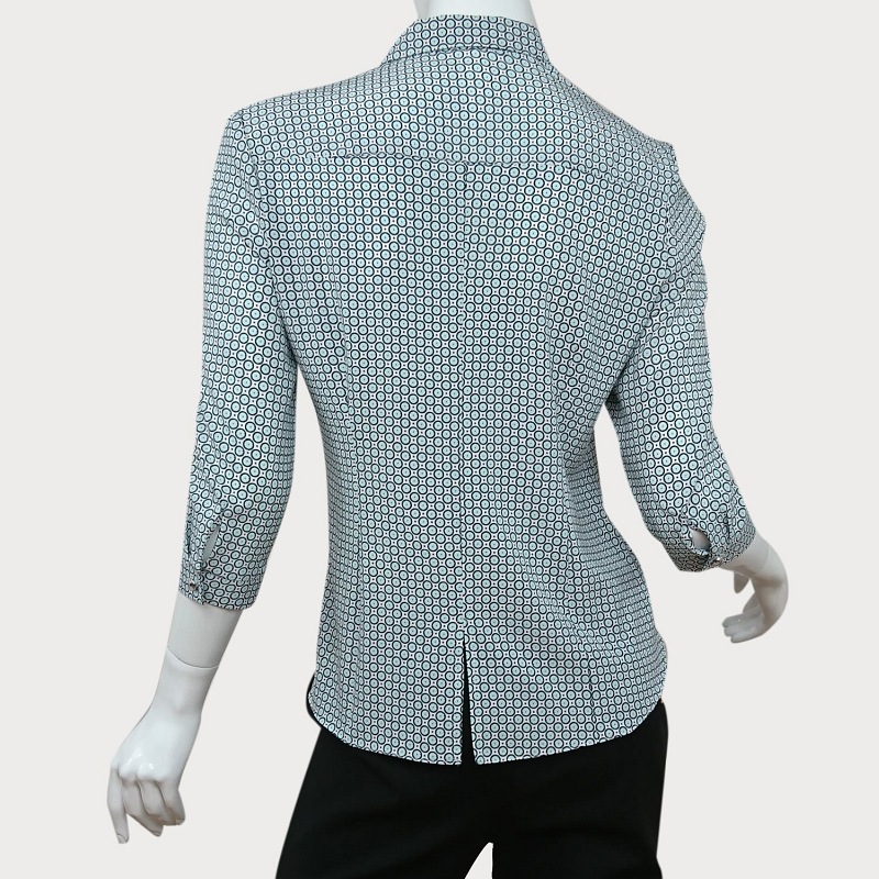 ELEGANCKA KOSZULA DAMSKA Z WZORKIEM D11-44