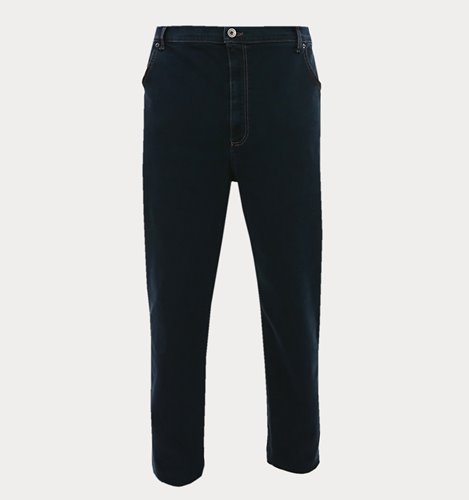 Granatowe jeansy męskie bawełniane plus size M4-P20
