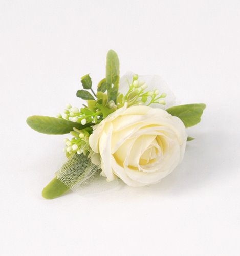 BUTONIERKA ŚLUBNA IVORY ELEGANCE