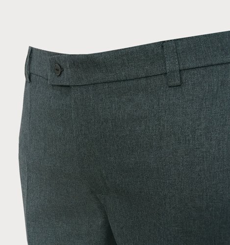 Szare melanżowe spodnie męskie w kant plus size M4-P51