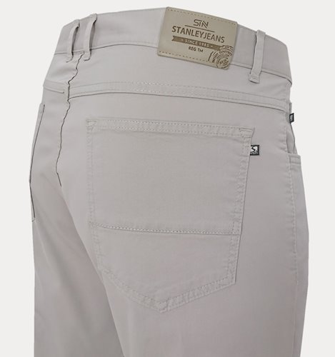 Jasnoszare spodnie męskie bawełniane plus size M4-P39