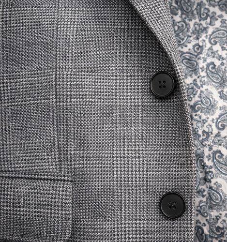 MARYNARKA MĘSKA PLUS SIZE W DROBNĄ KRATĘ M22-P38