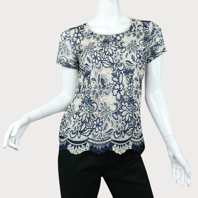 BLUZKA DAMSKA  Z KORONKĄ D11-31