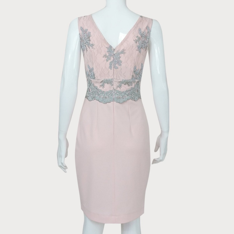 RÓŻOWA SUKIENKA Z KORONKĄ  D2-132