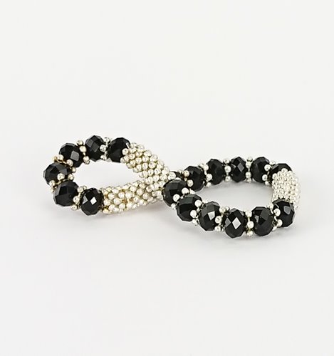 BRANSOLETKA OZDOBNA KRYSZTAŁKI  D13- 83