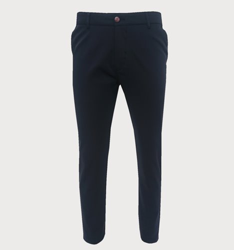 GRANATOWE GŁADKIE SPODNIE  M4-36