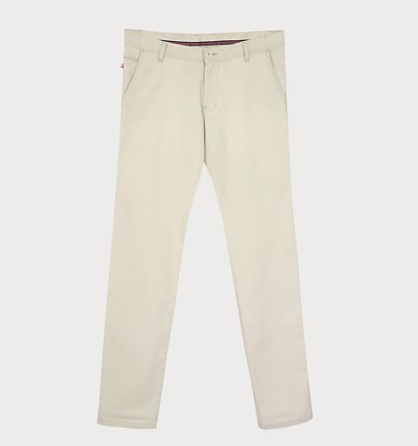 BEŻOWE BAWEŁNIANE SPODNIE MĘSKIE