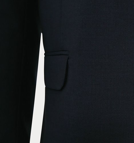 GRANATOWY GARNITUR W MIKROWZÓR