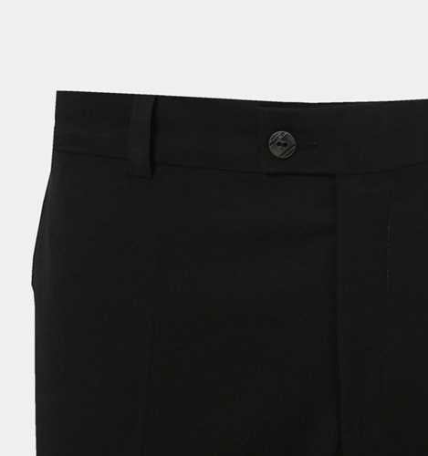 CZARNE  GŁADKIE SPODNIE SLIM NA KANT  SLIM M4-13