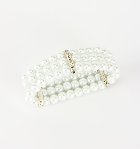 BRANSOLETKA SZTUCZNE PERŁY  D13- 106