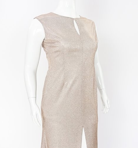 Maxi sukienka plus size rybka D2‑P384