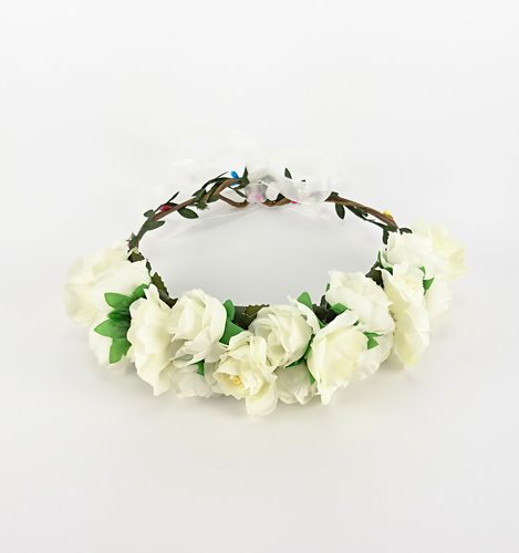 WIANEK OZDOBNY W STYLU BOHO KWIATY