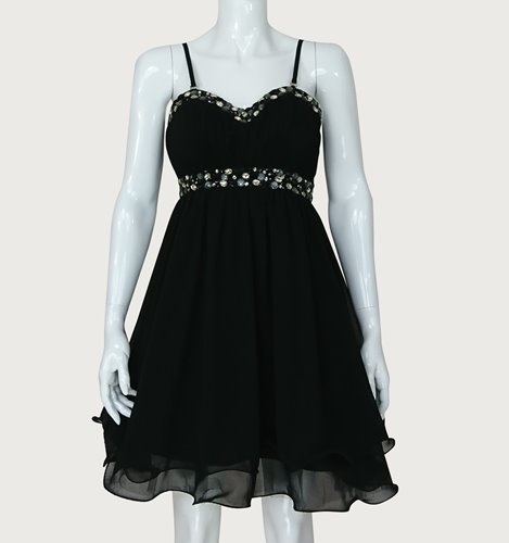 ELEGANCKA SUKIENKA Z CYRKONIAMI  D2-165