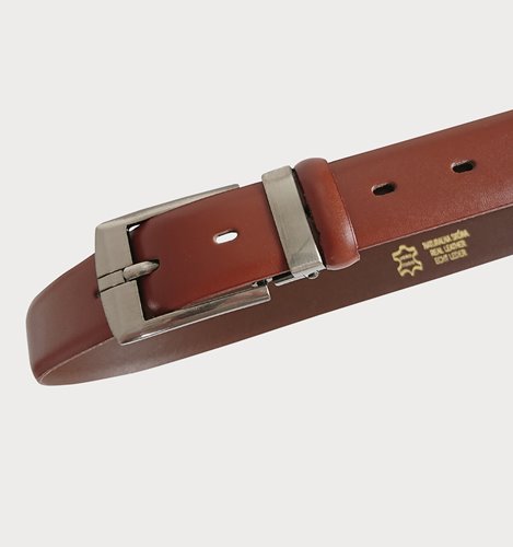 BRĄZOWY PASEK ZE SKÓRY  M6-55