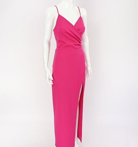 DŁUGA SUKIENKA Z WYCIĘCIEM NA NODZE   D2-387