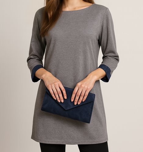 SZARA TUNIKA DAMSKA  D36-3