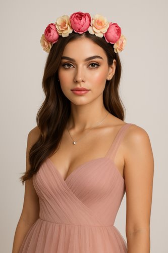 OPASKA DO WŁOSÓW KWIATY  D18-26