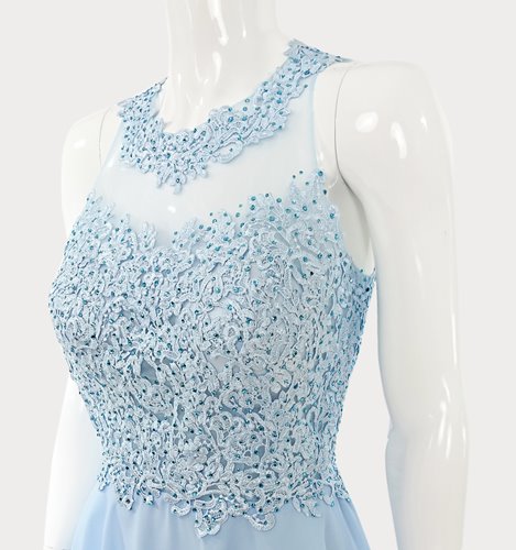 ELEGANCKA SUKIENKA Z KORONKĄ I CYRKONIAMI  D2-342