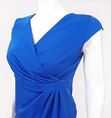 WIZYTOWA SUKIENKA Z MARSZCZENIEM  D2-354