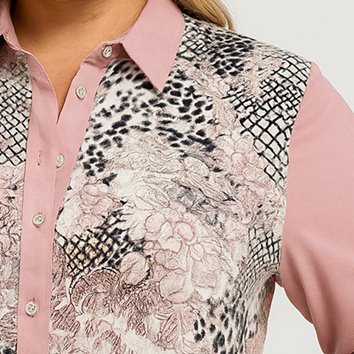 Bluzka damska wzorzysta plus size D11-P104