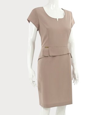 WIZYTOWA SUKIENKA Z BASKINKĄ   D2-338